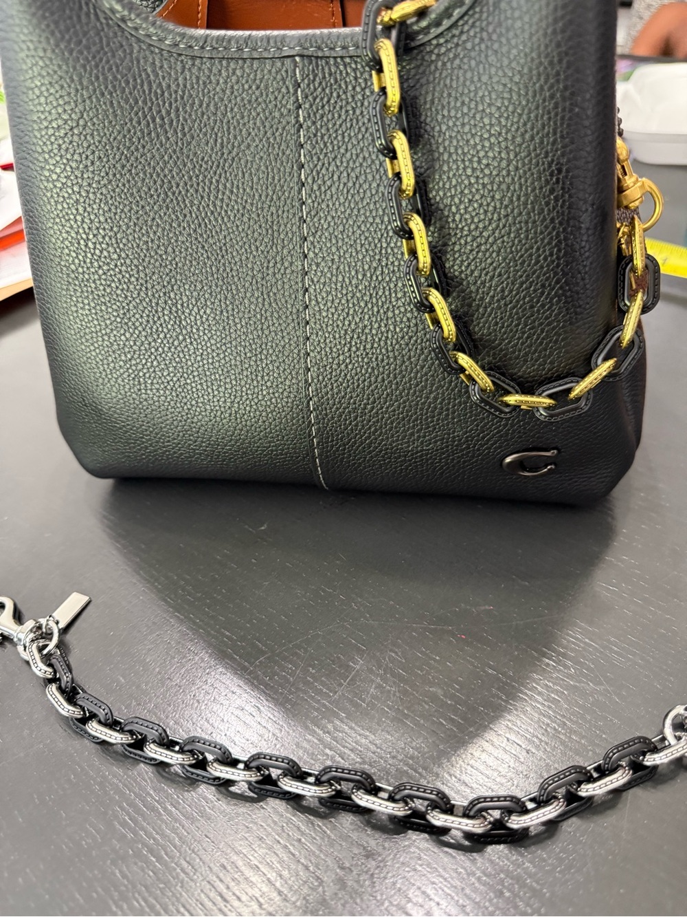 Two tone Metal Link Bag Chains- Pick your color